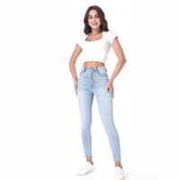 Damen High Waist Jeans von Laulia - L.blue