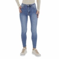 Damen High Waist Jeans von Laulia - blue