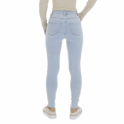 Damen High Waist Jeans von Laulia - L.blue