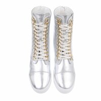 Damen Keilstiefeletten - silver
