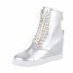 Damen Keilstiefeletten - silver Gr. 40
