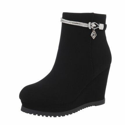 Damen Keilstiefeletten - black Gr. 38