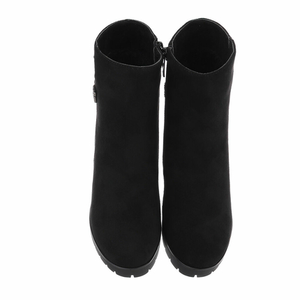 Damen High-Heel Stiefeletten - black