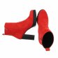 Damen High-Heel Stiefeletten - red
