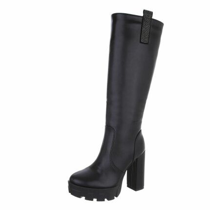 Damen High-Heel Stiefel - black Gr. 36