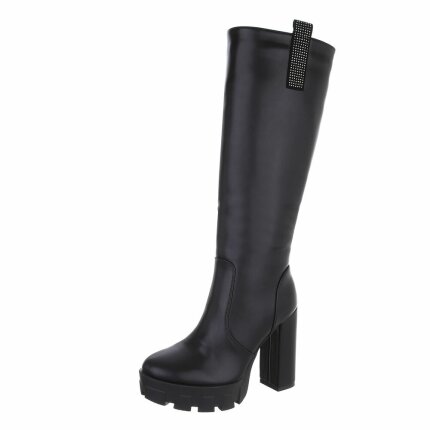 Damen High-Heel Stiefel - black Gr. 41