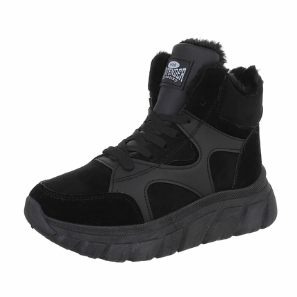 Damen Schnrstiefel - black Gr. 41