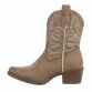 Damen Western- & Bikerboots - khakipu Gr. 36