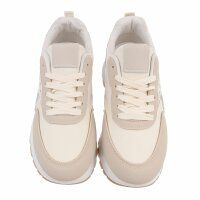 Damen Low-Sneakers - beige
