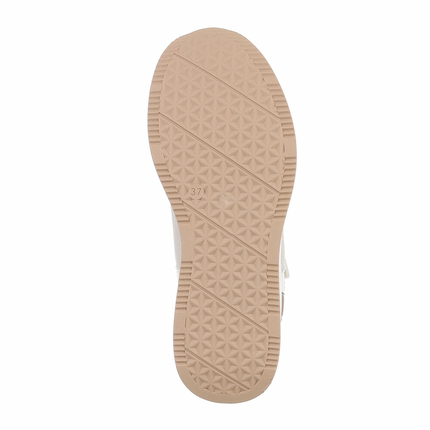 Damen Schnrstiefeletten - apricot