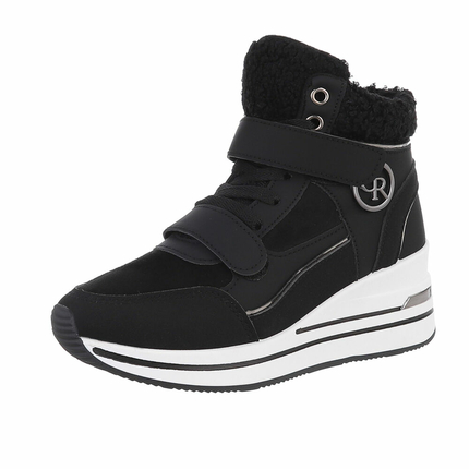 Damen Schnrstiefeletten - black Gr. 41