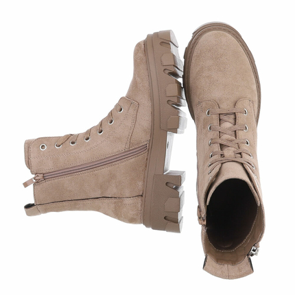 Damen Schnrstiefeletten - khaki