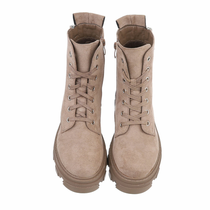 Damen Schnrstiefeletten - khaki