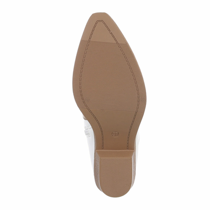 Damen Western- &amp; Bikerboots - khakiwhite