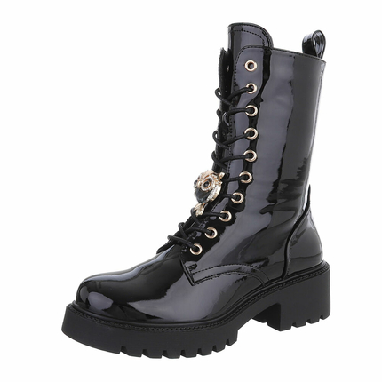 Damen Schnrstiefeletten - blackmir Gr. 38