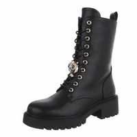 Damen Schnrstiefeletten - blackpu