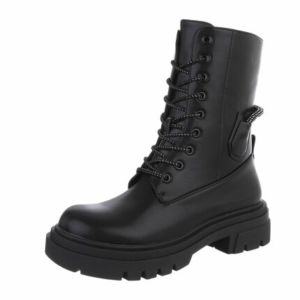 Damen Schnrstiefeletten - black Gr. 39