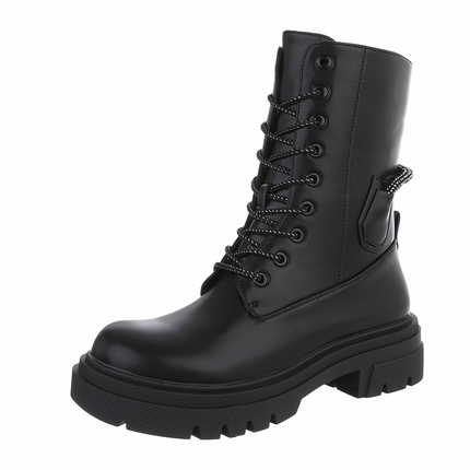 Damen Schnrstiefeletten - black Gr. 41