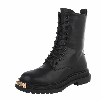 Damen Schnrstiefeletten - black Gr. 39