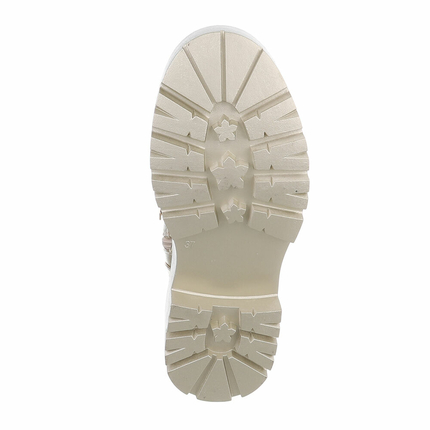 Damen Schnrstiefeletten - golden