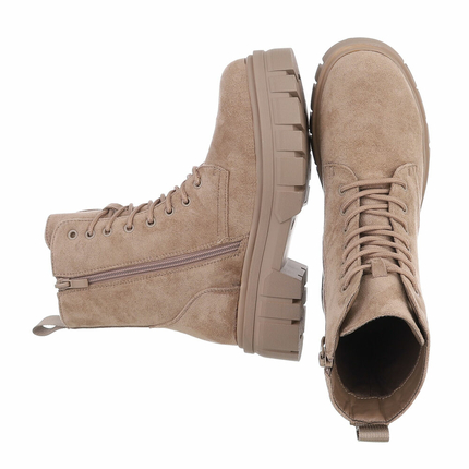 Damen Schnrstiefeletten - khaki