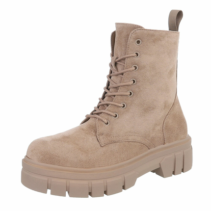 Damen Schnrstiefeletten - khaki Gr. 39