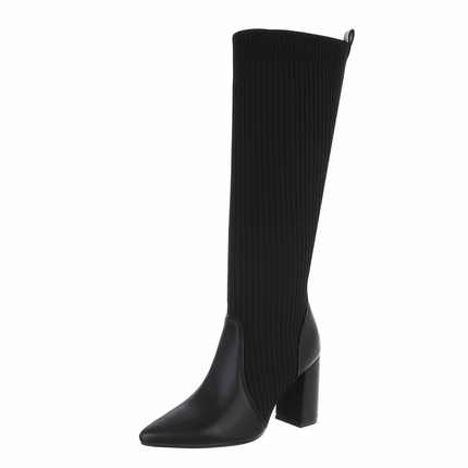 Damen High-Heel Stiefel - black - 12 Paar