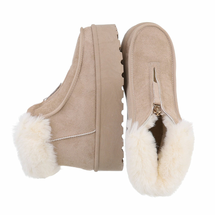 Damen Winterstiefeletten - beige