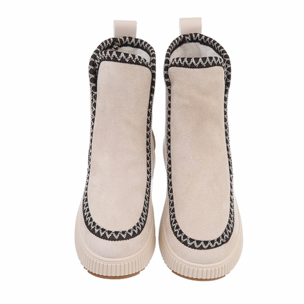 Damen Klassische Stiefeletten - beige