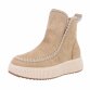 Damen Klassische Stiefeletten - khaki Gr. 36