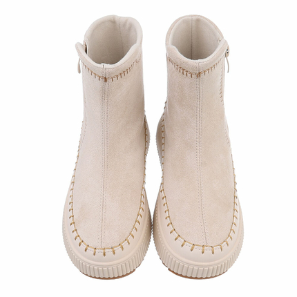 Damen Klassische Stiefeletten - beige