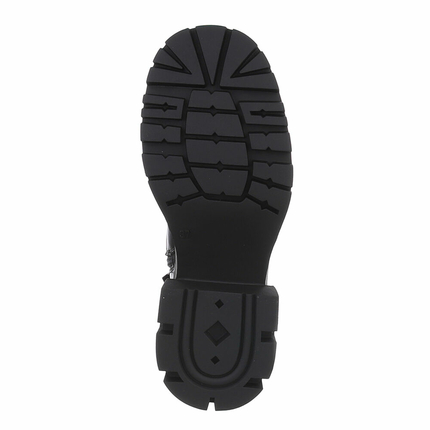 Damen Schnrstiefeletten - blackpu