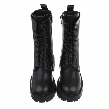 Damen Schnrstiefeletten - blackpu