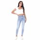 Damen High Waist Jeans von Laulia - blue