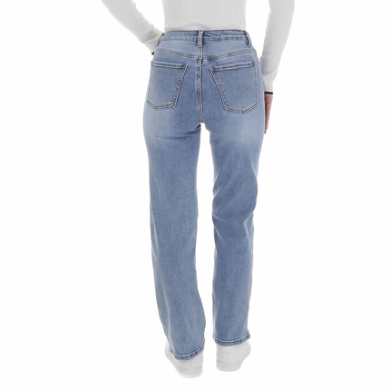 Damen High Waist Jeans von Laulia - blue