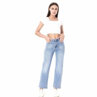 Damen High Waist Jeans von Laulia - blue