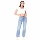 Damen High Waist Jeans von Laulia - blue
