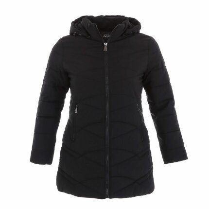 Damen Winterjacke von Nature Gr. 3XL/46 - black
