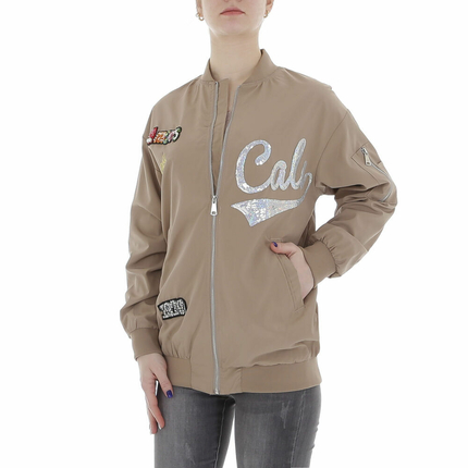 Damen bergangsjacke von Emma&Ashley - taupe