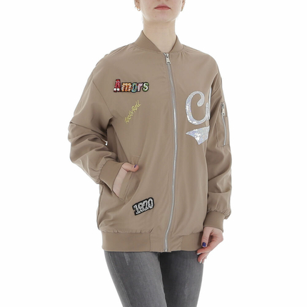 Damen bergangsjacke von Emma&Ashley - taupe