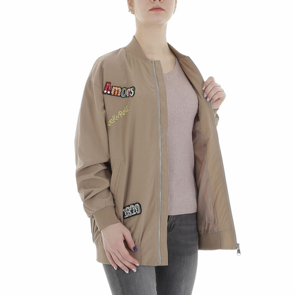 Damen bergangsjacke von Emma&Ashley - taupe