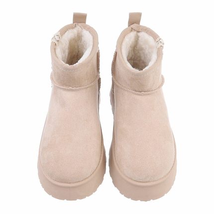 Damen Winterstiefeletten - beigeb