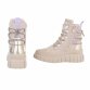 Damen Schnürstiefeletten - beige