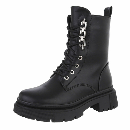 Damen Schnrstiefeletten - black Gr. 38