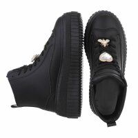 Damen Schnürstiefeletten - black