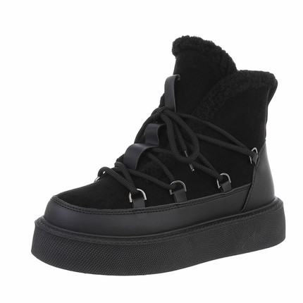 Damen Schnrstiefeletten - black Gr. 37