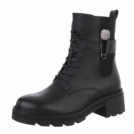 Damen Schnrstiefeletten - black Gr. 39