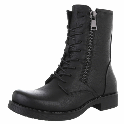 Damen Schnrstiefeletten - black Gr. 39