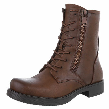 Damen Schnrstiefeletten - camel Gr. 37