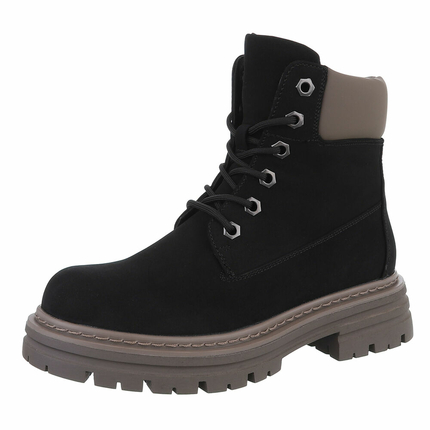 Damen Schnrstiefeletten - black Gr. 36
